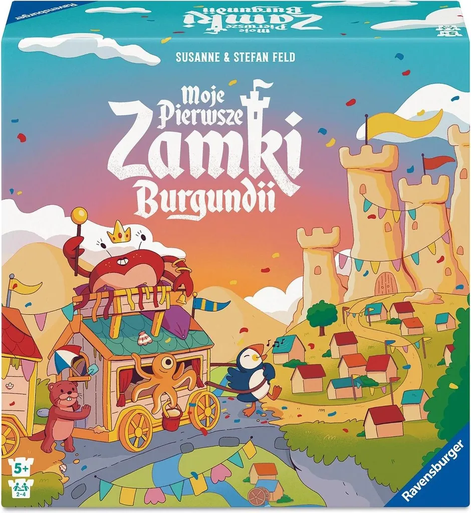 Jeu de société de stratégie pour enfants My First Burgundy Castles