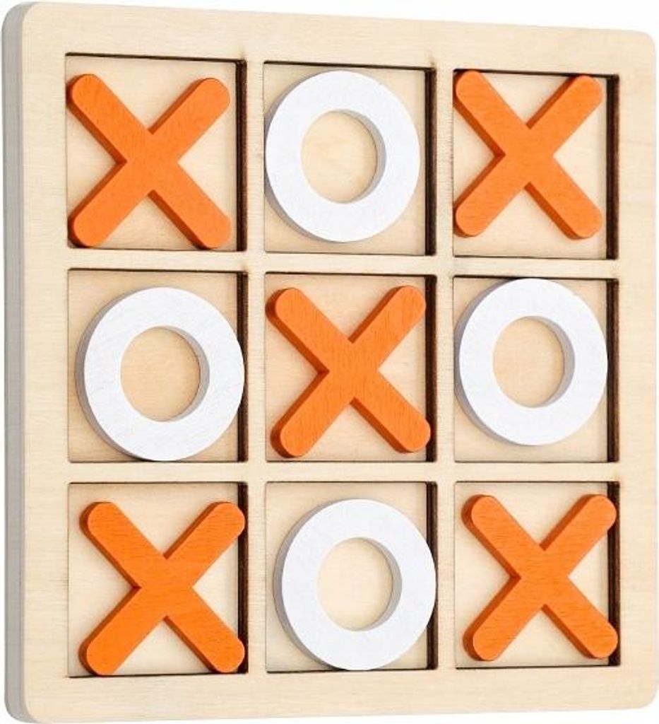 CHILDREN'S HORIZONTAL HORIZONTAL Jeu en bois 14x14cm Orange Image du produit 
