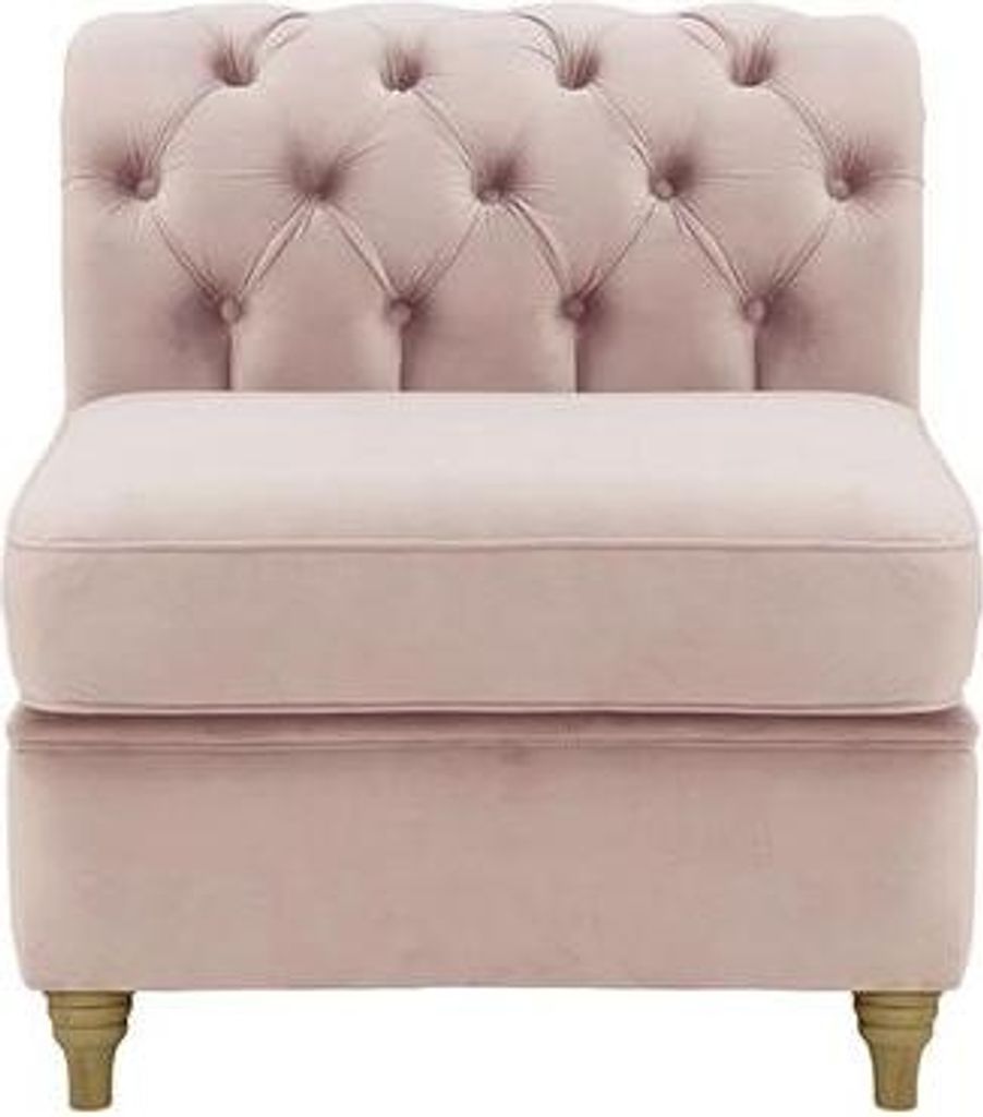 Chesterfield Modul - Innenelement, einsitzig (1CP)-Velluto 14-wax black