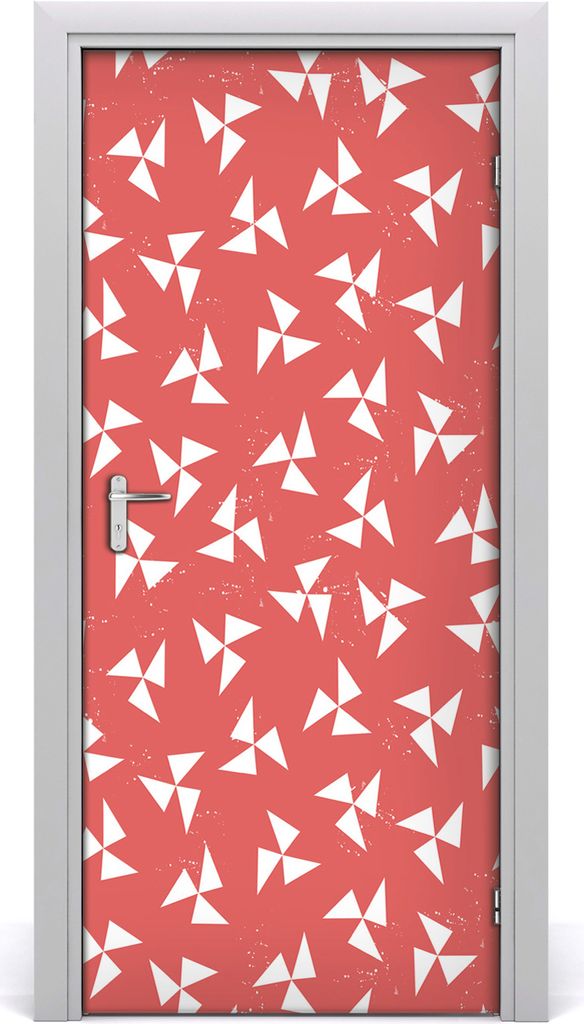 Tulup Türaufkleber 95x205 cm Dekorative Aufkleber Selbstklebend Wasserdichte Tapete Abnehmbar Schlafzimmer Wohnzimmer Wohnkultur - geometrischer H...