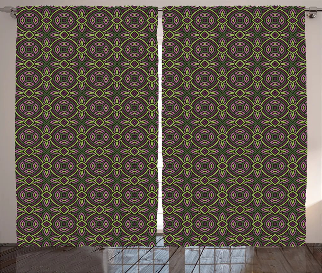 ABAKUHAUS Bandana per animali domestici con funghi, foglie e elementi della foresta, 55x55 cm, verde reseda