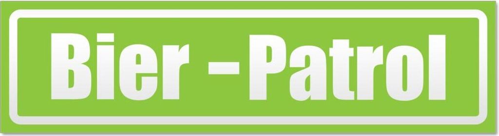 Bier Patrol invertiert Magnetschild Schild magnetisch