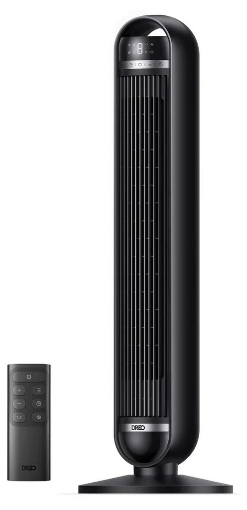 Dreo DR-HTF014, Haushaltsturmventilator, Schwarz, Flur, 25 dB, 90°, AC