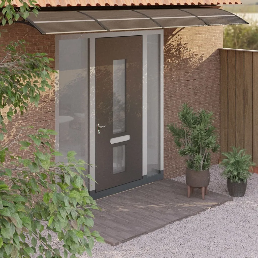 Pensilina per Ingresso 350x80 cm Nera - The Living Store Shop