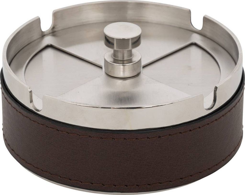 Metall-aschenbecher jule braun d10cm - Atmosphera créateur d'intérieur