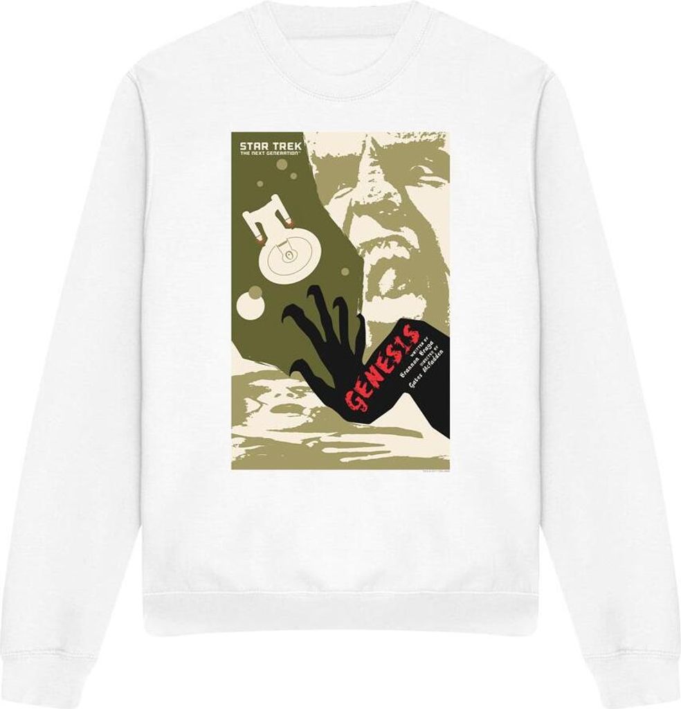Star Trek - "The Next Generation Season 7 Episode 19" Sweatshirt für Herren/Damen Uni TV12012 (XXL) (Weiß)