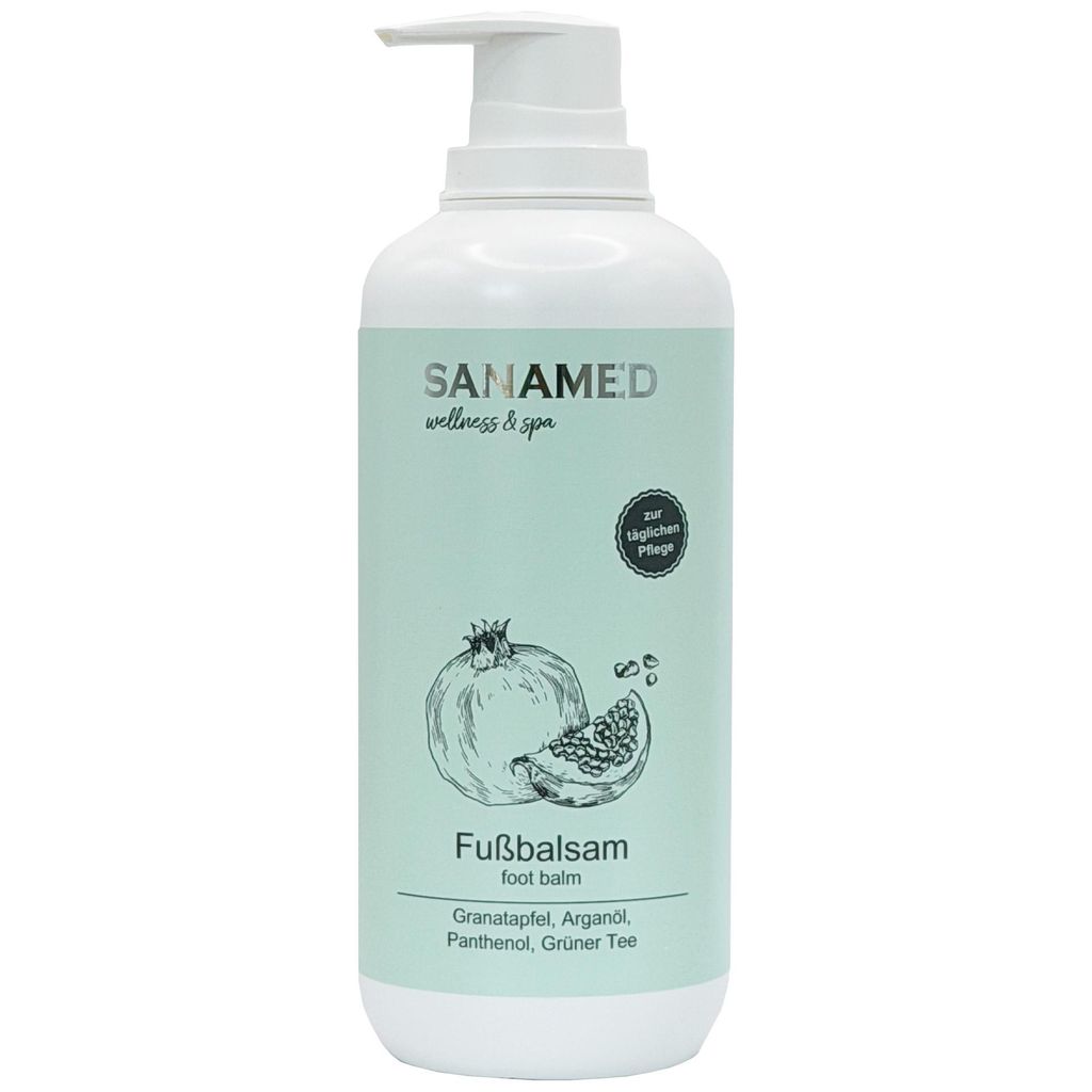 Fußbalsam Granatapfel 500ml Produktbild  KI-generiertes Bild