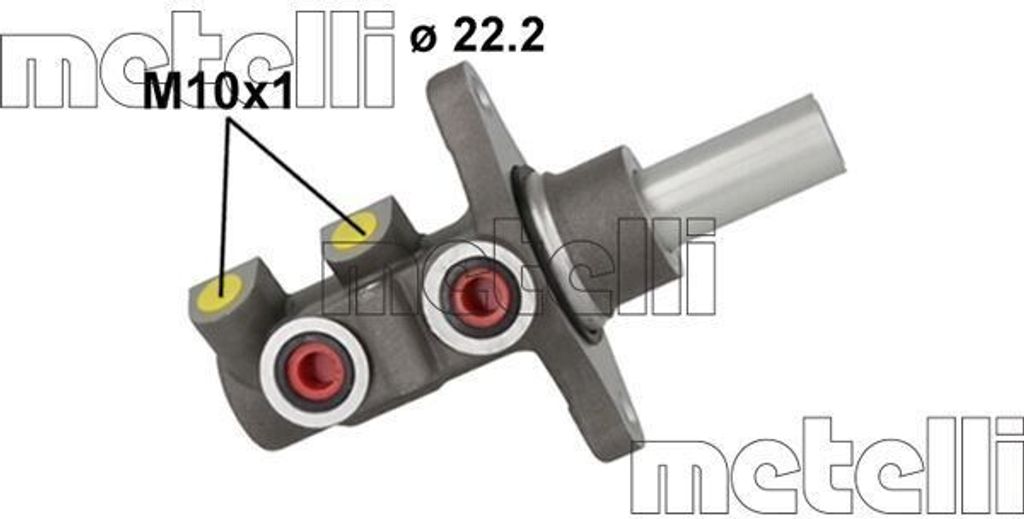 METELLI 05-1157 Bremszylinder Hauptbremszylinder für TOYOTA Yaris Schrägheck (P9) Yaris / Vios Limousine (P9)