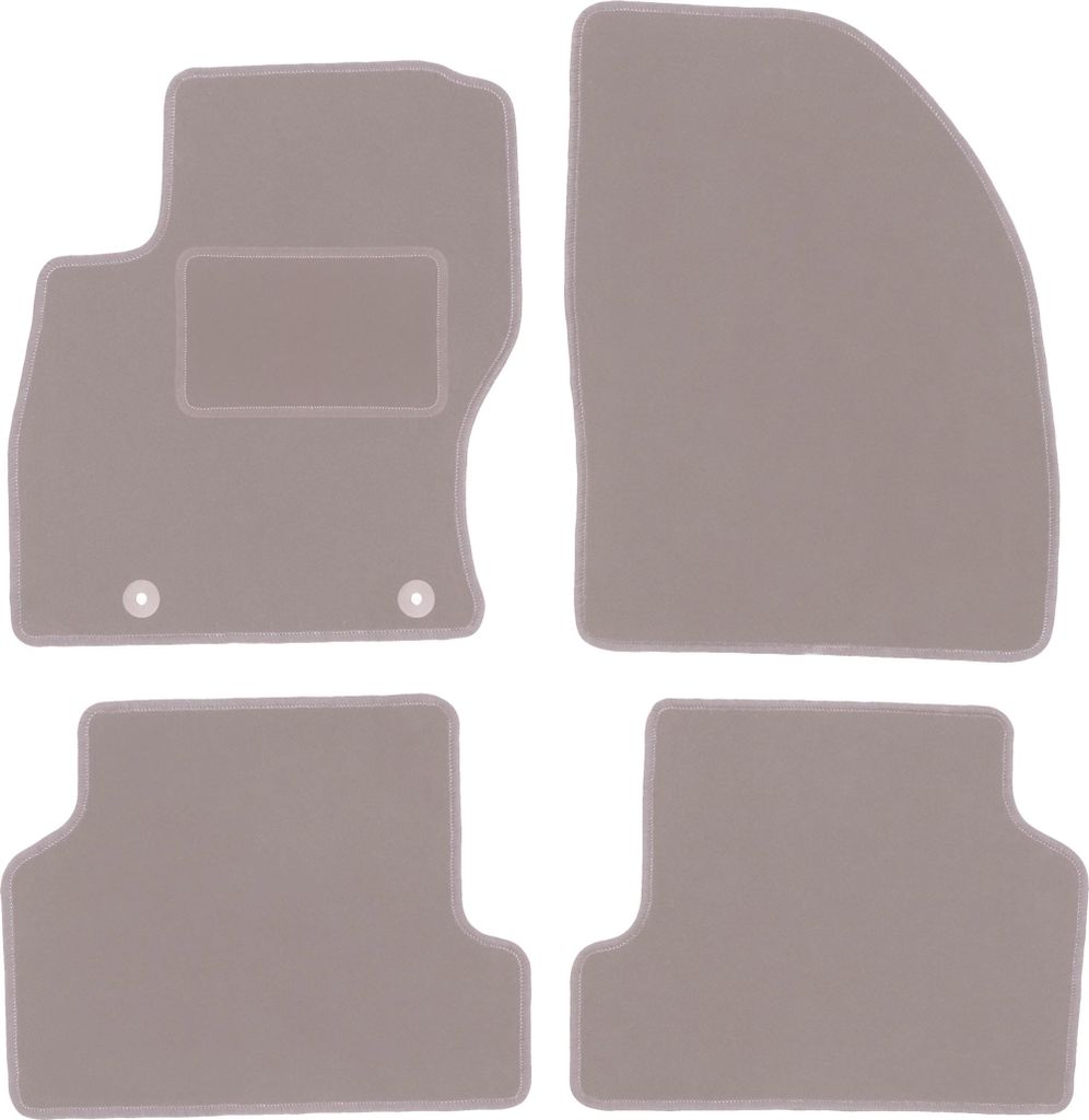 Velours-Autoteppiche für: Ford Focus Mk2 Kombi, Limousine, Fließheck (2004-2011) Beige