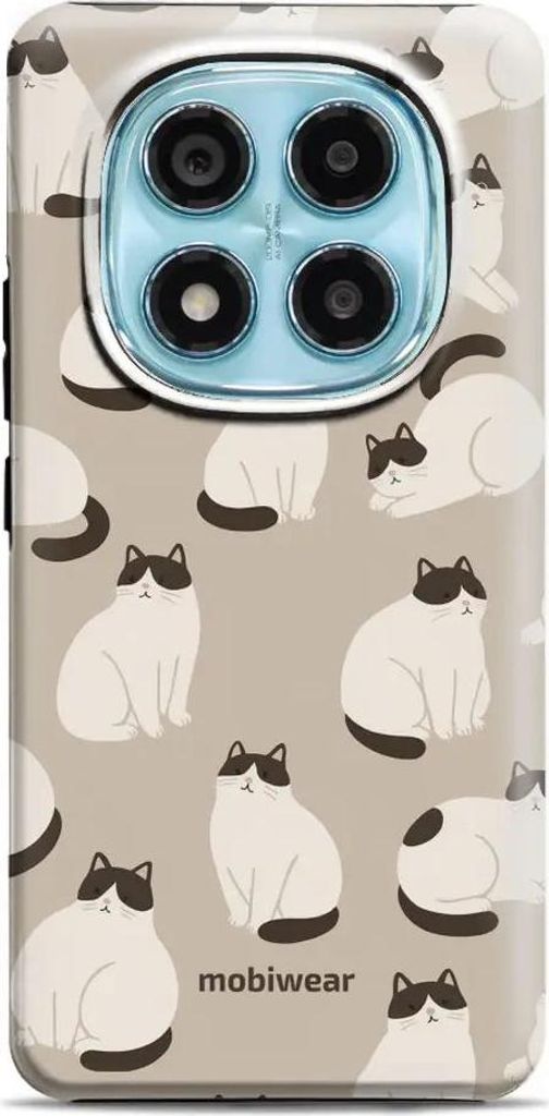 Handyhülle für Xiaomi Redmi Note 14 Pro 5G, Mobiwear Elite Pro, Kaffe Miau
