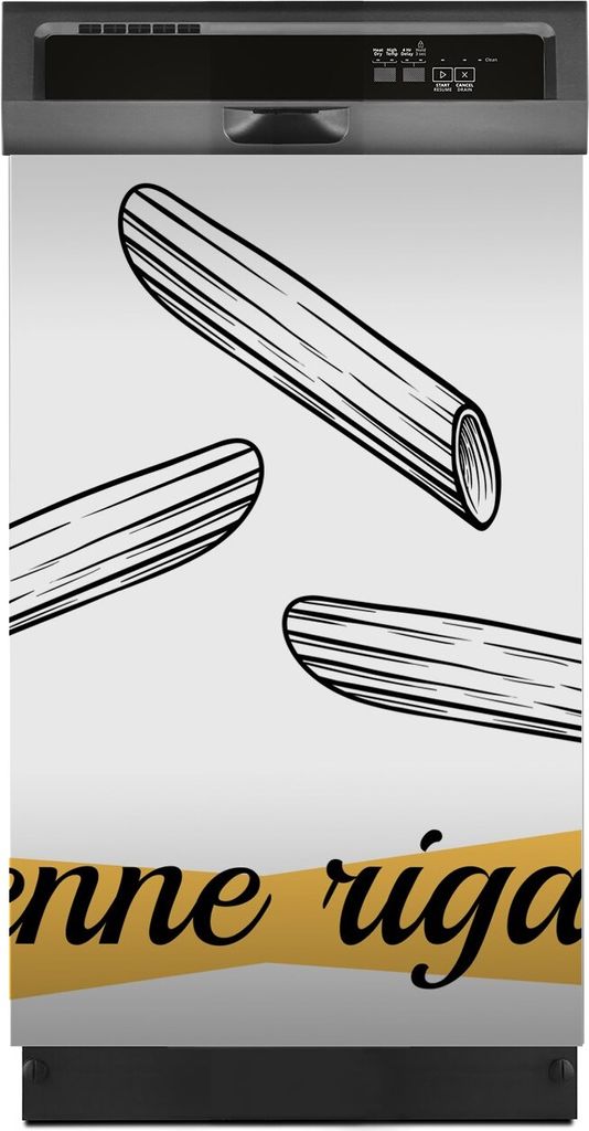 Magnete Dekorative 45x70 cm Küche Magnetmatte Spülmaschine - Italienische Nudeln Pasta
