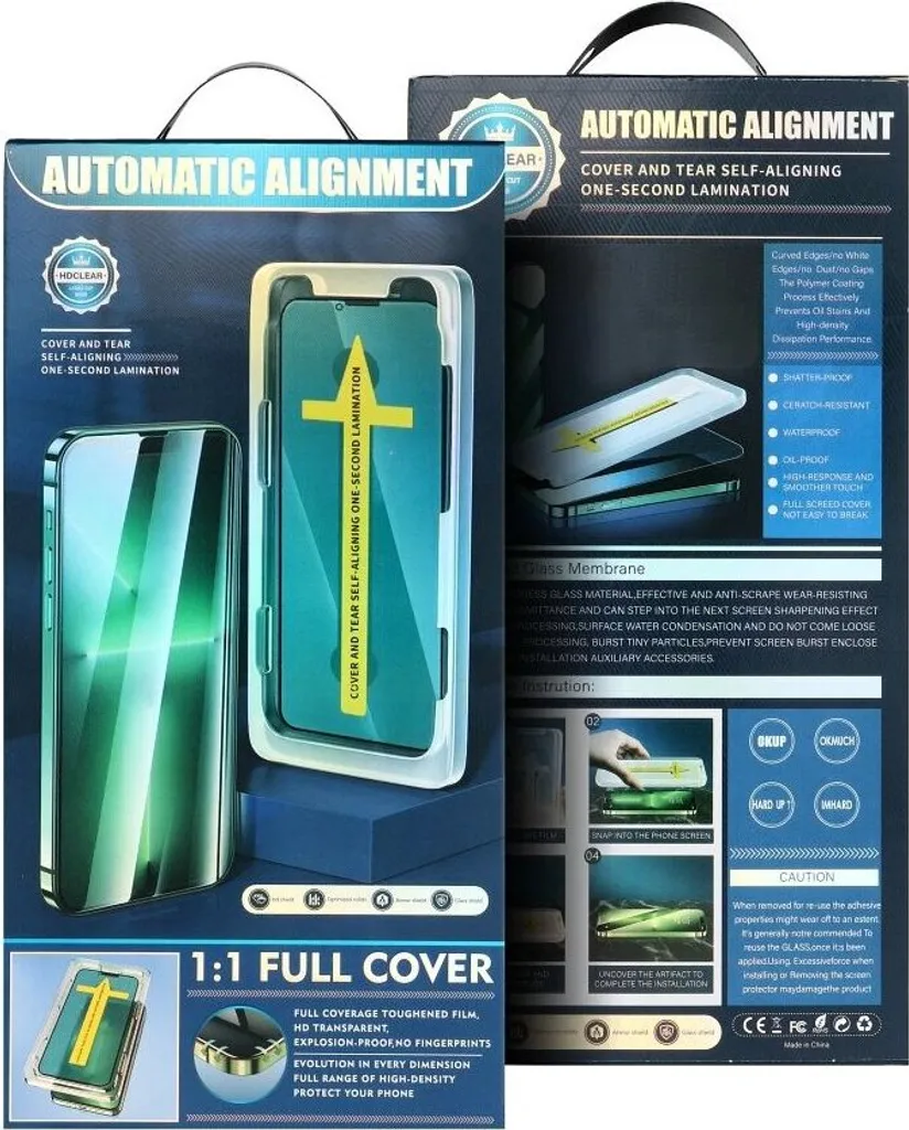 Vetro 5D iPhone 16 Pro Max con Applicatore - Protezione Invisibile - 3