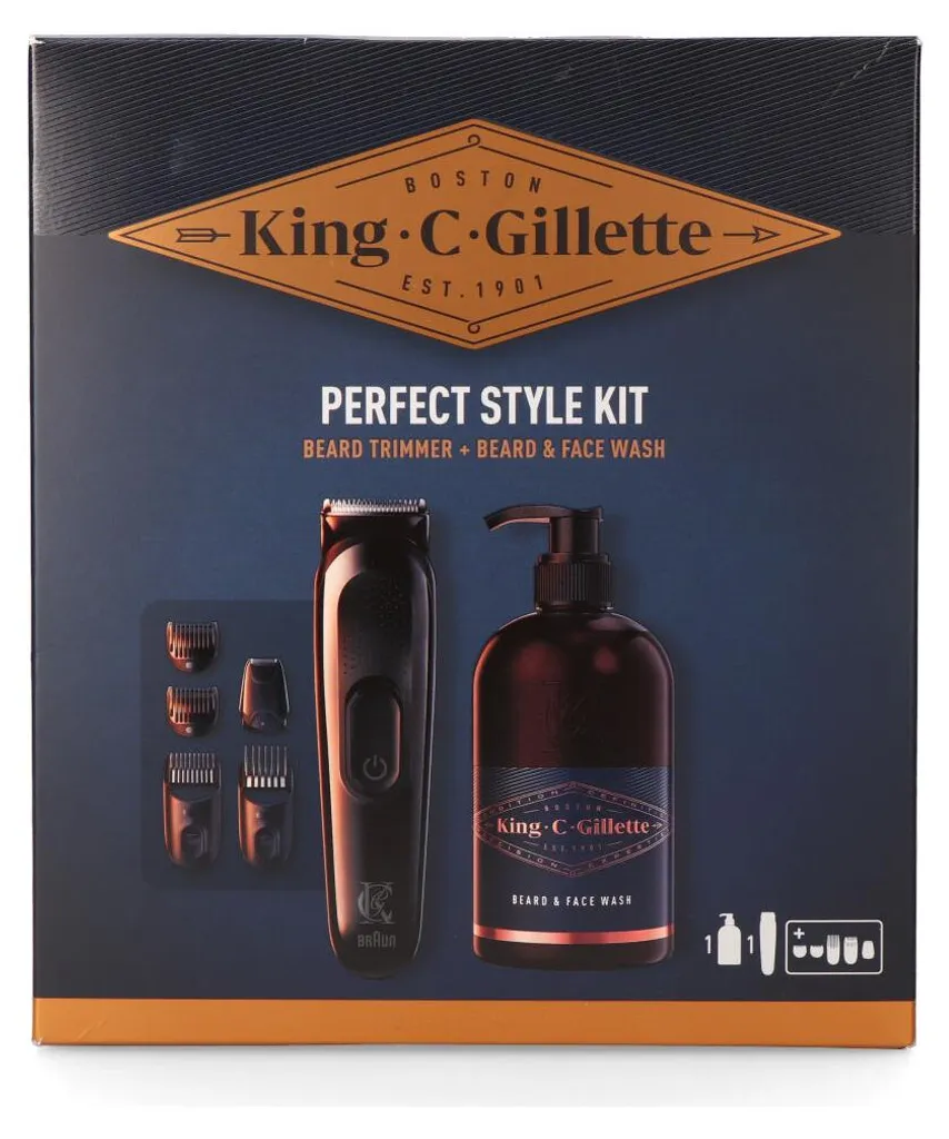 Tondeuse à Barbe Style Master 4 Sabots avec Lame Double Sens Noir