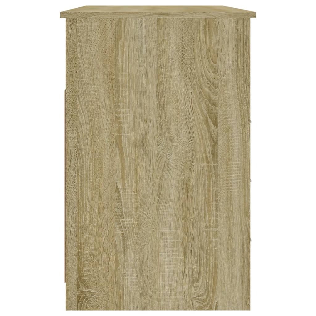 vidaXL Schreibtisch mit Schubladen Sonoma-Eiche 102x50x76 Produktbild 2