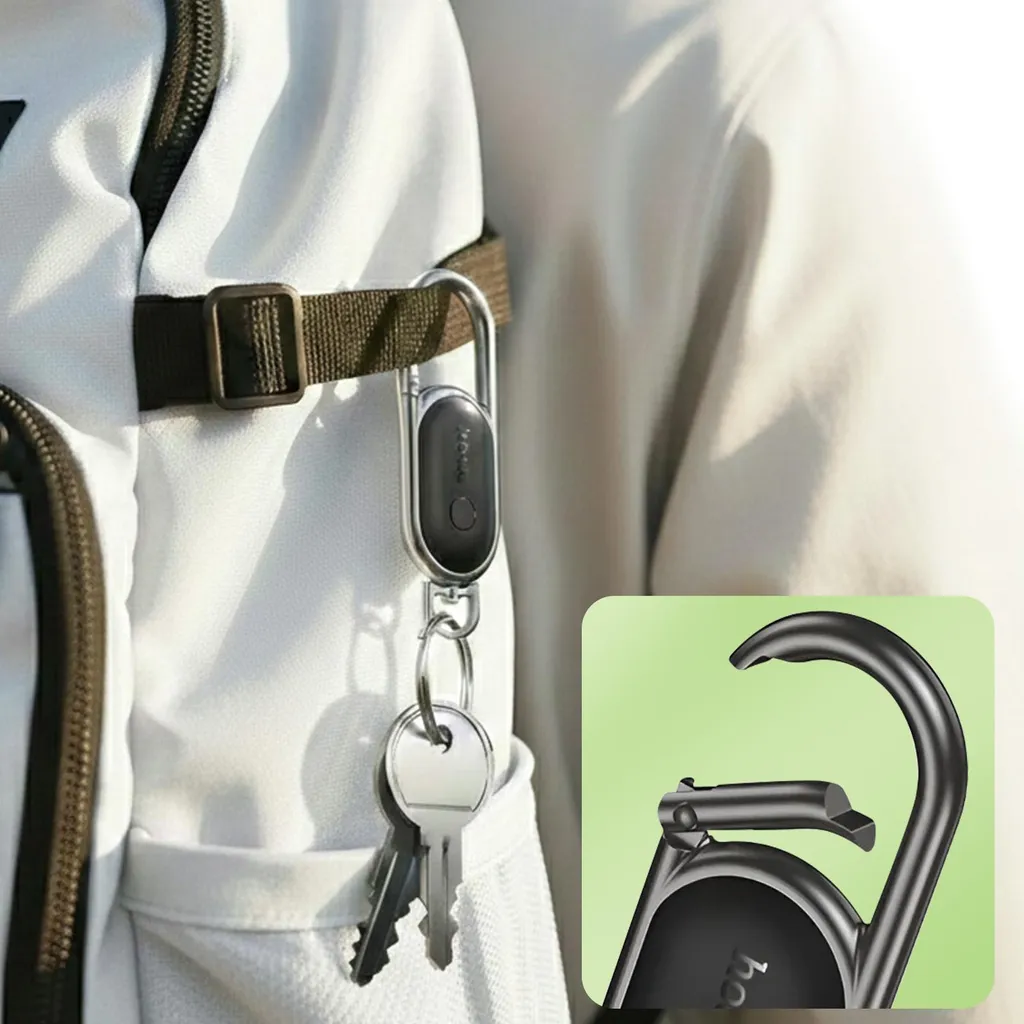 Hoco E91J Localizzatore Minimal Nero per Apple Find My Network - 5