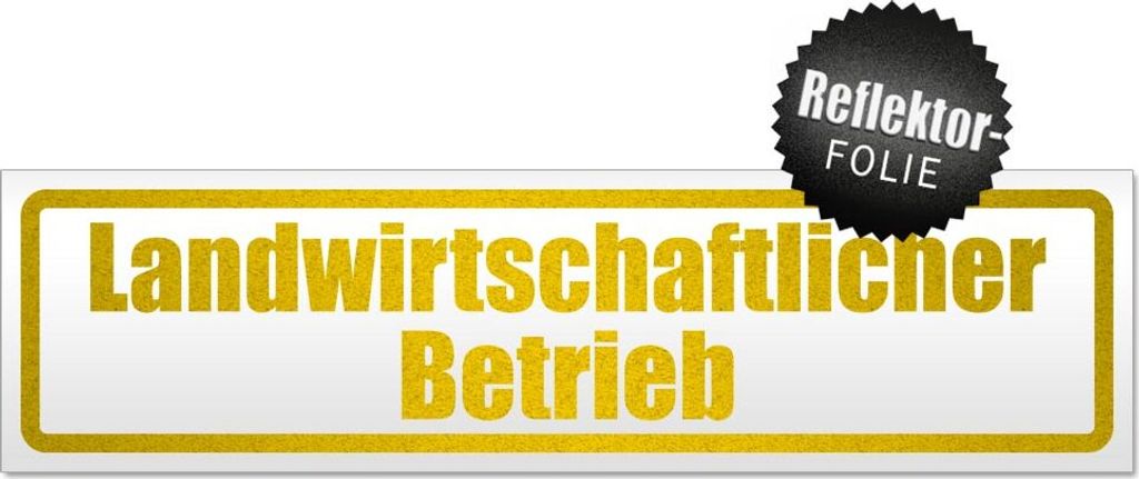 Landwirtschaftlicher Betrieb Magnetschild Schild magnetisch