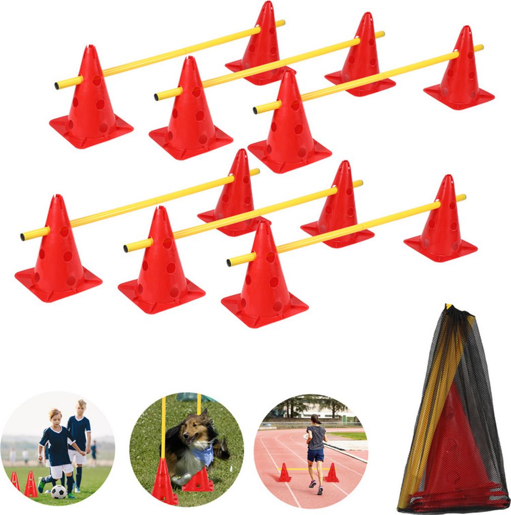 Jayseuw Set de 12 haies d'entraînement Speed Réglable en Image du produit 