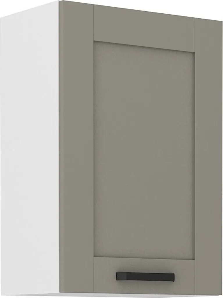 Pensile Cucina LAILI Design 50 cm - Grigio Chiaro e Bianco Sofisticato