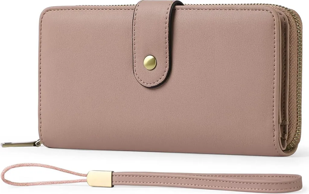 Portafoglio Donna Grande Medio Portafoglio Donna Portafoglio Donna in pelle Grande capacità - con protezione RFID - con 14 scomparti per carte e tasca per il resto