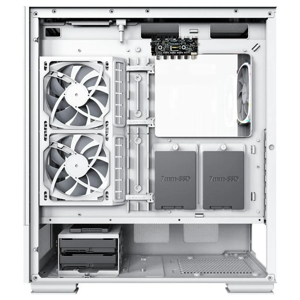 Setup Gaming Blanc de Rêve avec le Boîtier MONTECH SKY TWO Midi-Tower