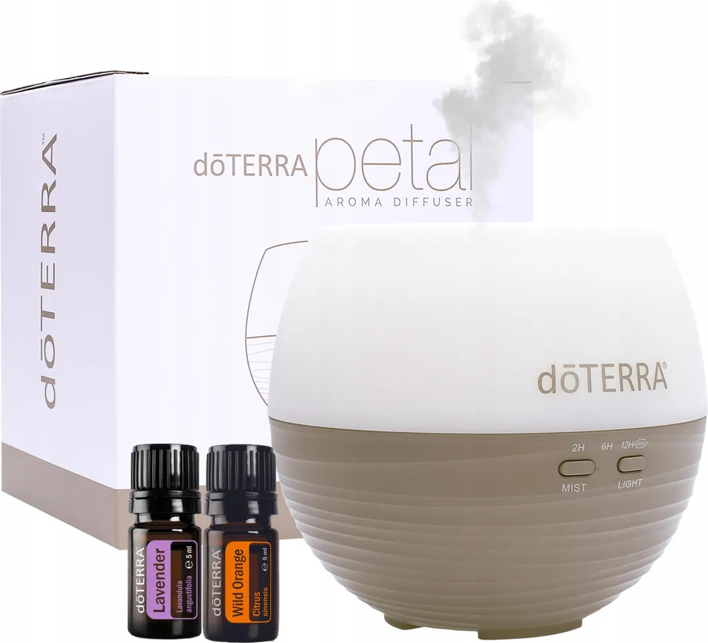 Diffuseur Petal 2.0 Silencieux à Large Diffusion et Lot d'Huiles 5ml - 5