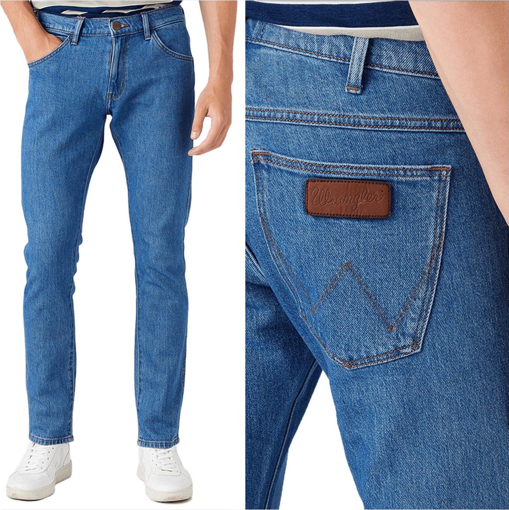 WRANGLER, Herren Jeanshosen, Skinny fit, BRYSON, W32 L34, Blau, Jeans, baggyjeans, buggy
