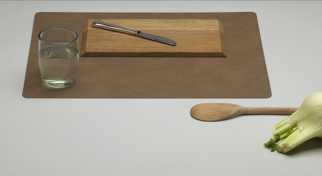 LindDNA - Table Mat Square L Buffalo/ Brown