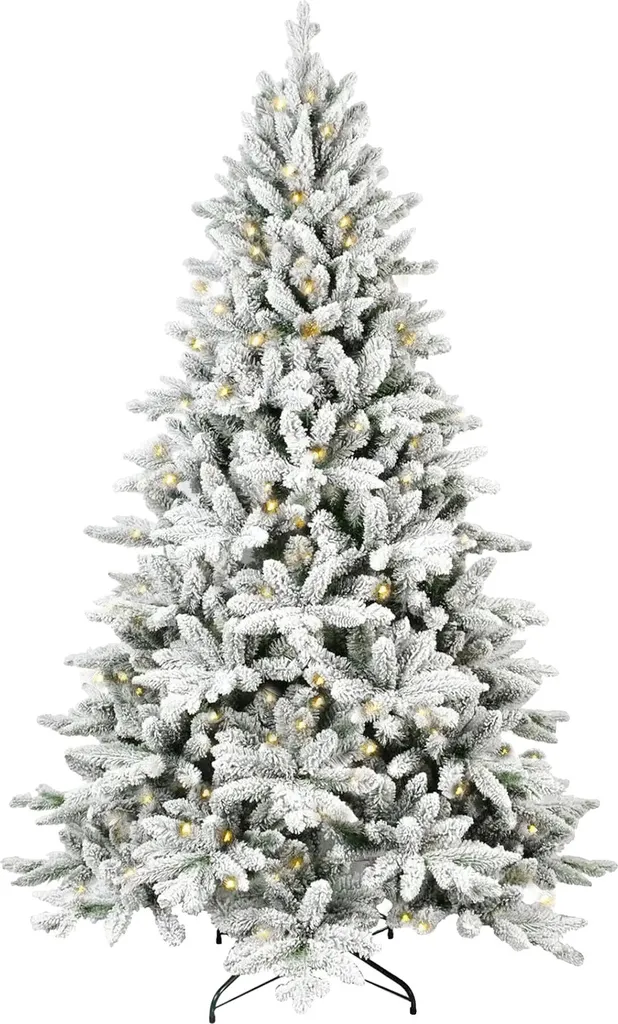 Sapin de Noël Artificiel Lumineux pour Salon - Taille 1,8m Prêt à Poser