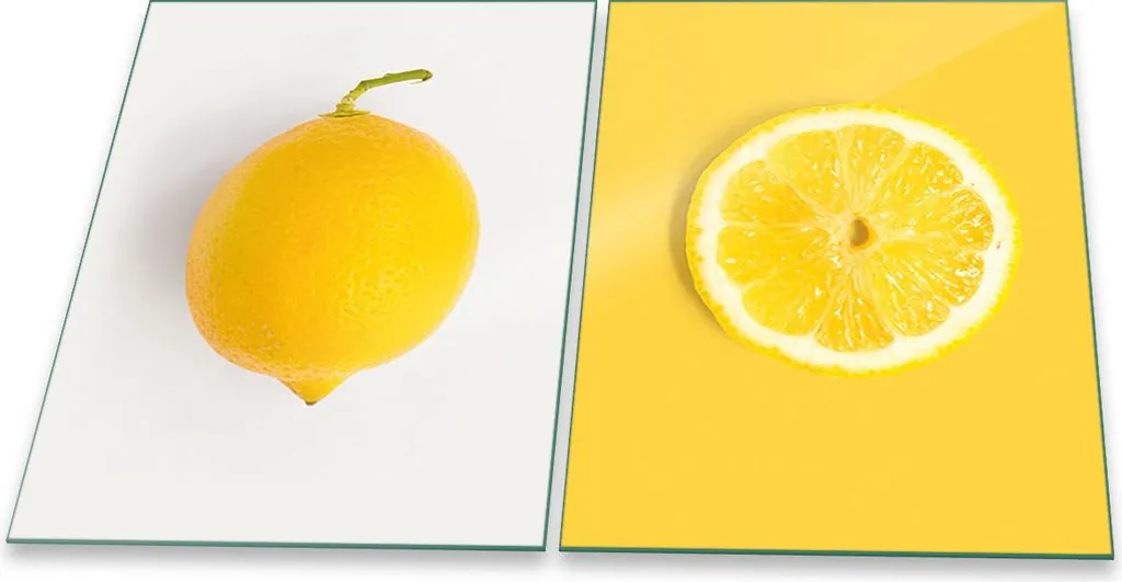 Coprifornelli Artistici Vetro 2 Pezzi Giallo Frutta 40x52 Universali