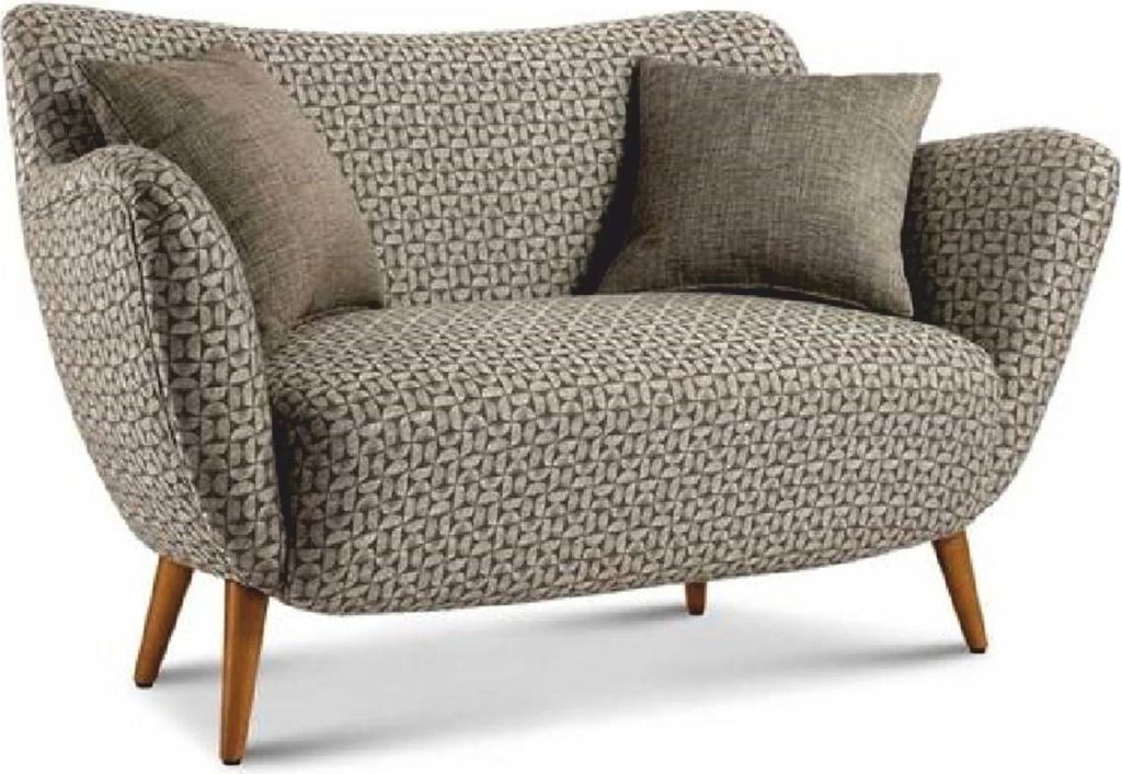 Casa Padrino Luxus 2er Wohnzimmer Sofa Grau / Braun 142 cm - Italy