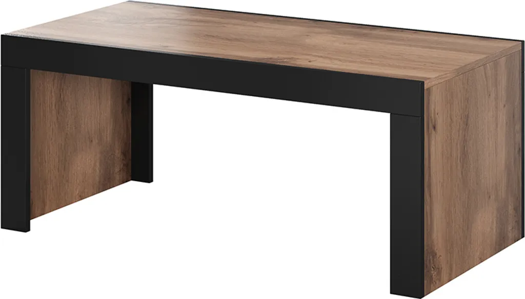 Tavolino Salotto LINARES Rovere Wotan Nero | Offerta Online