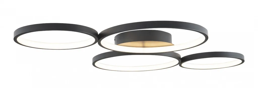 Luminaire Plafonnier Design LED Noir Velvet pour Grand Salon 67W