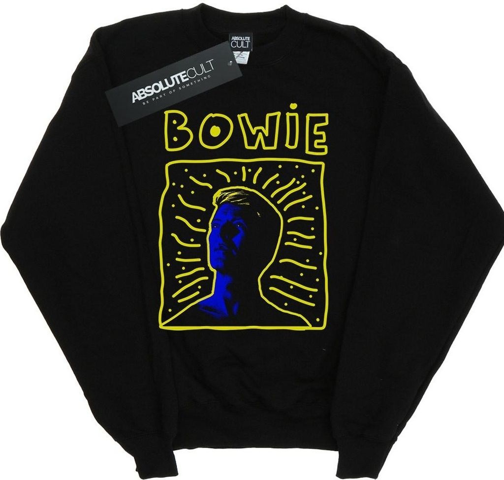 David Bowie - "90s" Sweatshirt für Damen BI15020 (XXL) (Schwarz)