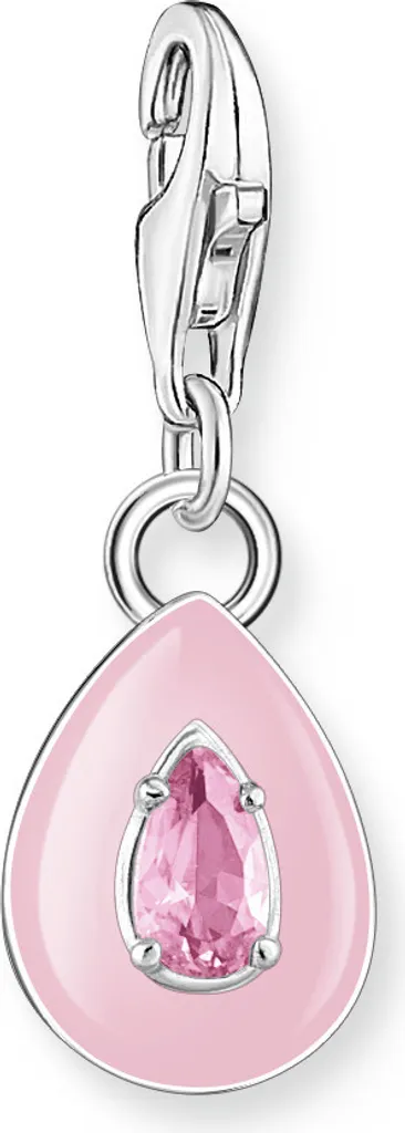 Charm Thomas Sabo 2028-041-9 Goccia Rosa Argento - Regalo d'Amore