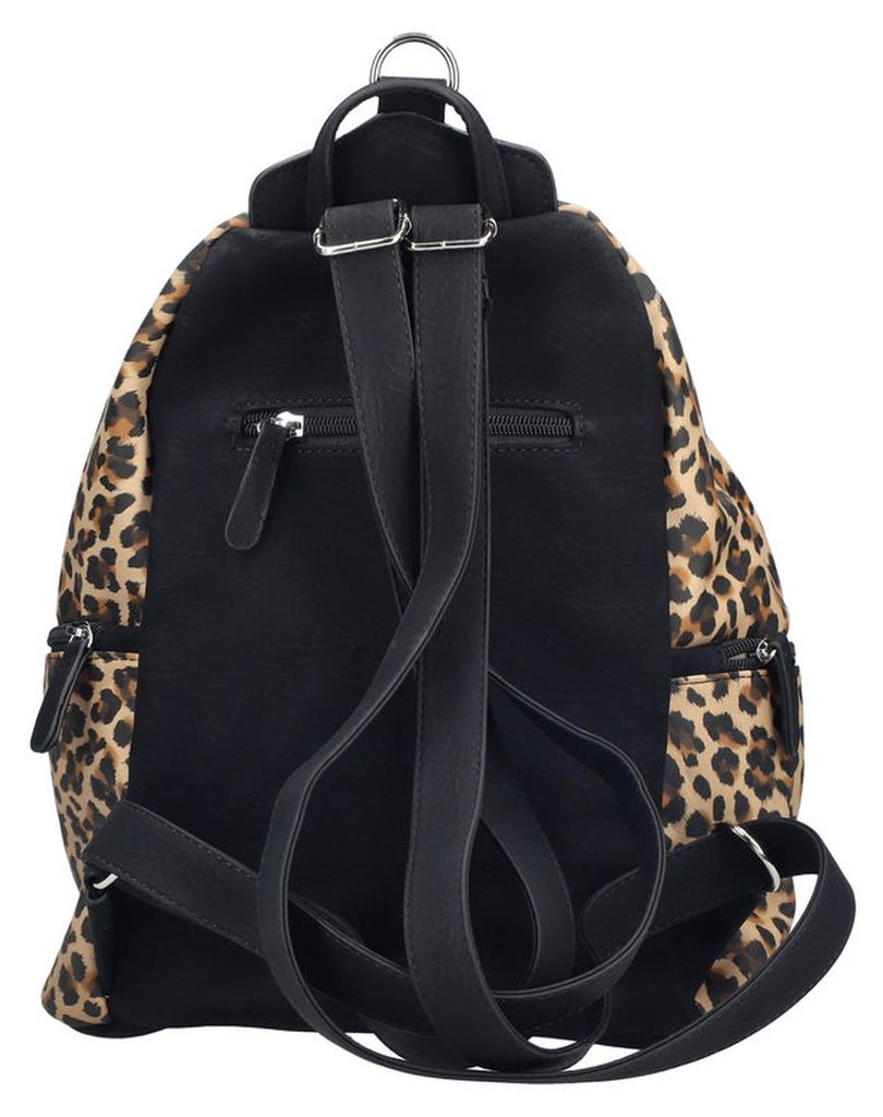 Rieker Damen Rucksack mit Außentaschen Karabinerhaken erweiterbar H1055, Farbe:Beige