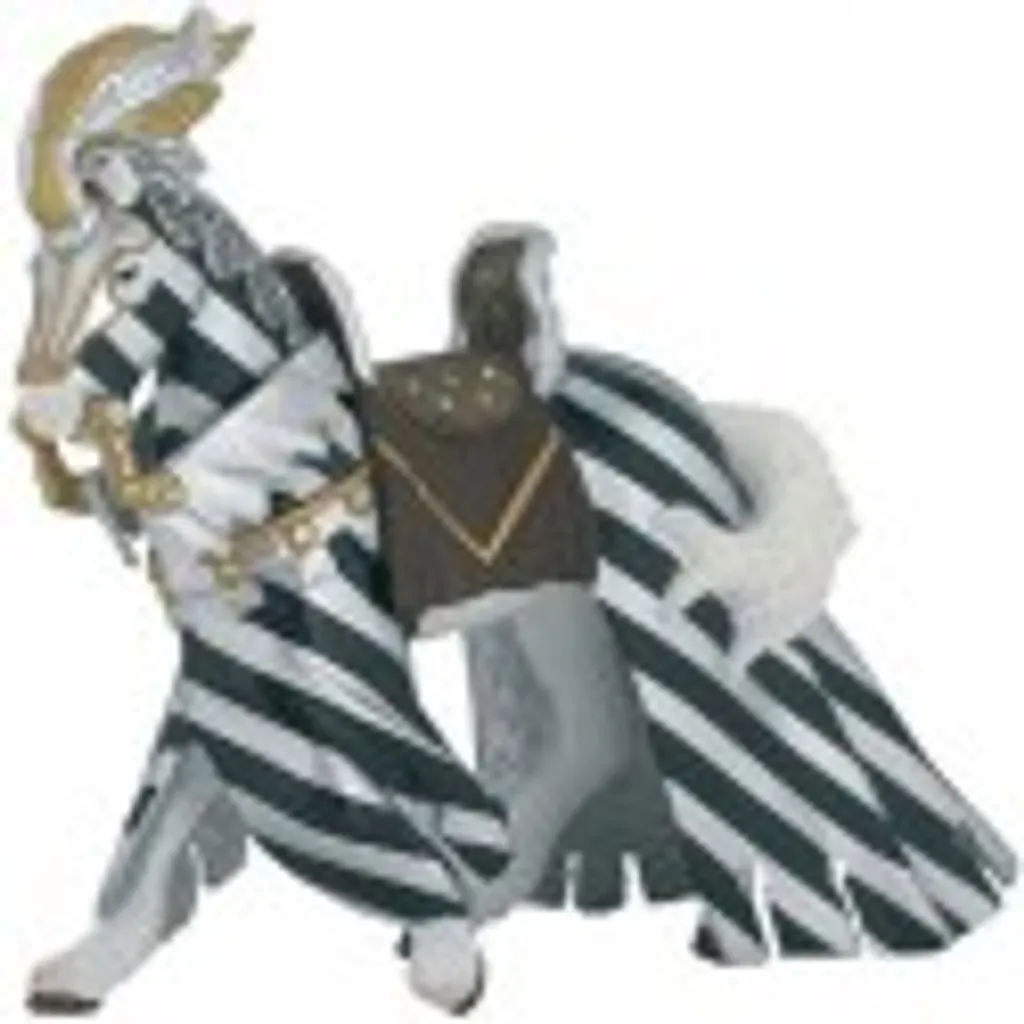 Jouet Figurine de Cheval avec Costume Argenté Papo 39286 dès 3 Ans