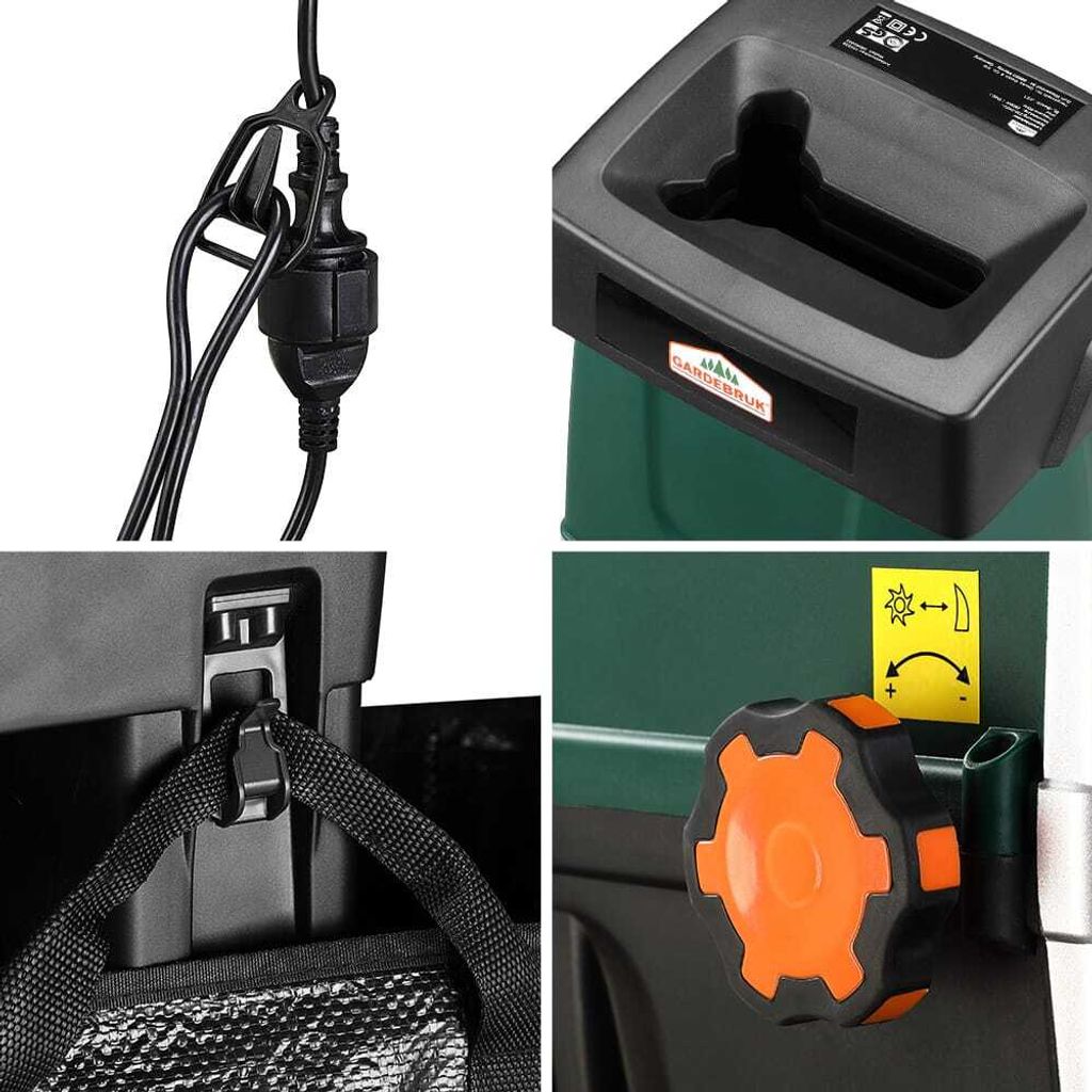 GARDEBRUK® Leisehäcksler 3100 W max. 44 mm Aststärke Produktbild 11
