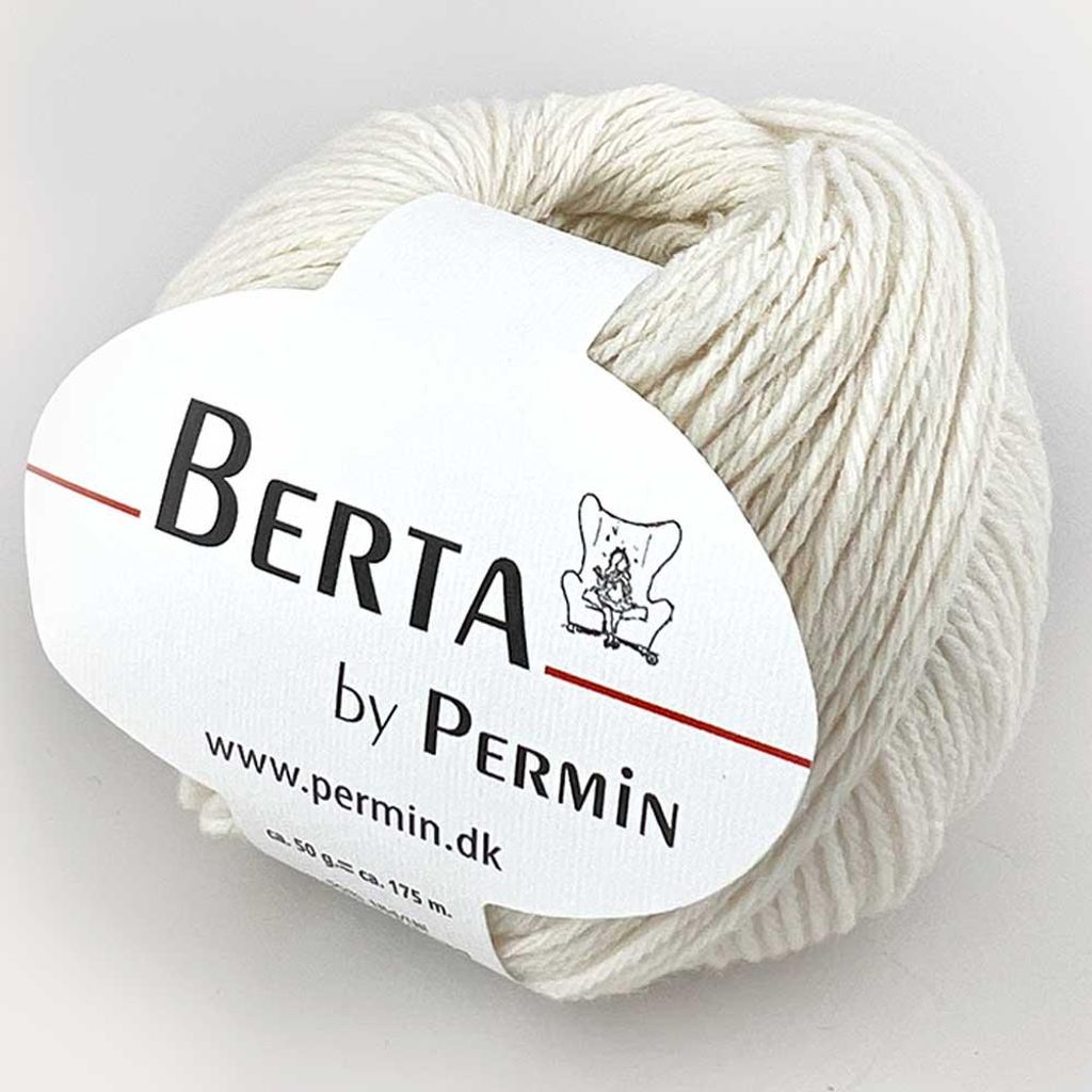 Berta by Permin – Fil à tricoter en laine et coton  Image du produit 