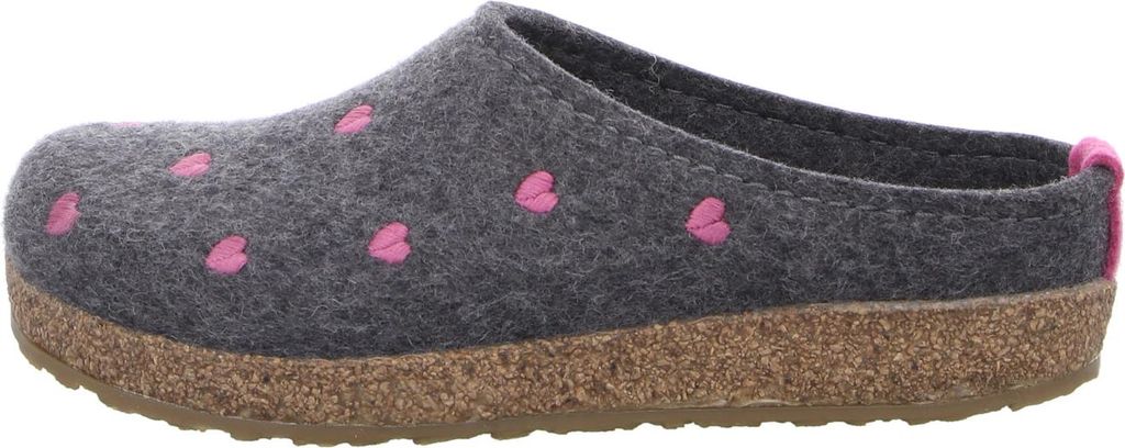 Haflinger Damen Pantoffel Hausschuh Wolle Grizzly Cuoricini Produktbild 