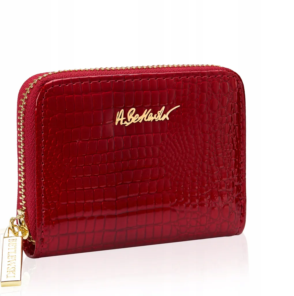 Regala il Portafoglio Rosso BPD-CR-1044 RED Croco - Vera Pelle Donna