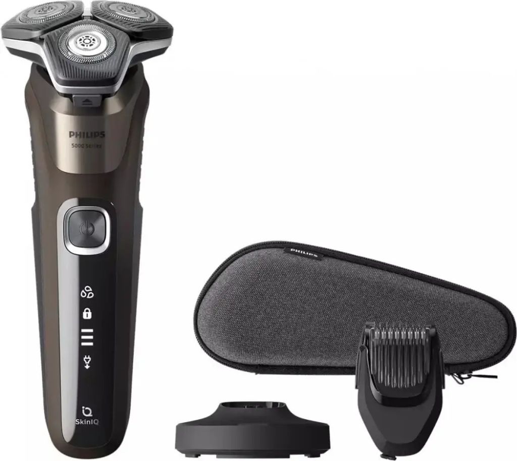 Elektrischer Herrenrasierer. Braun + Etui. Philips 5000 Produktbild 