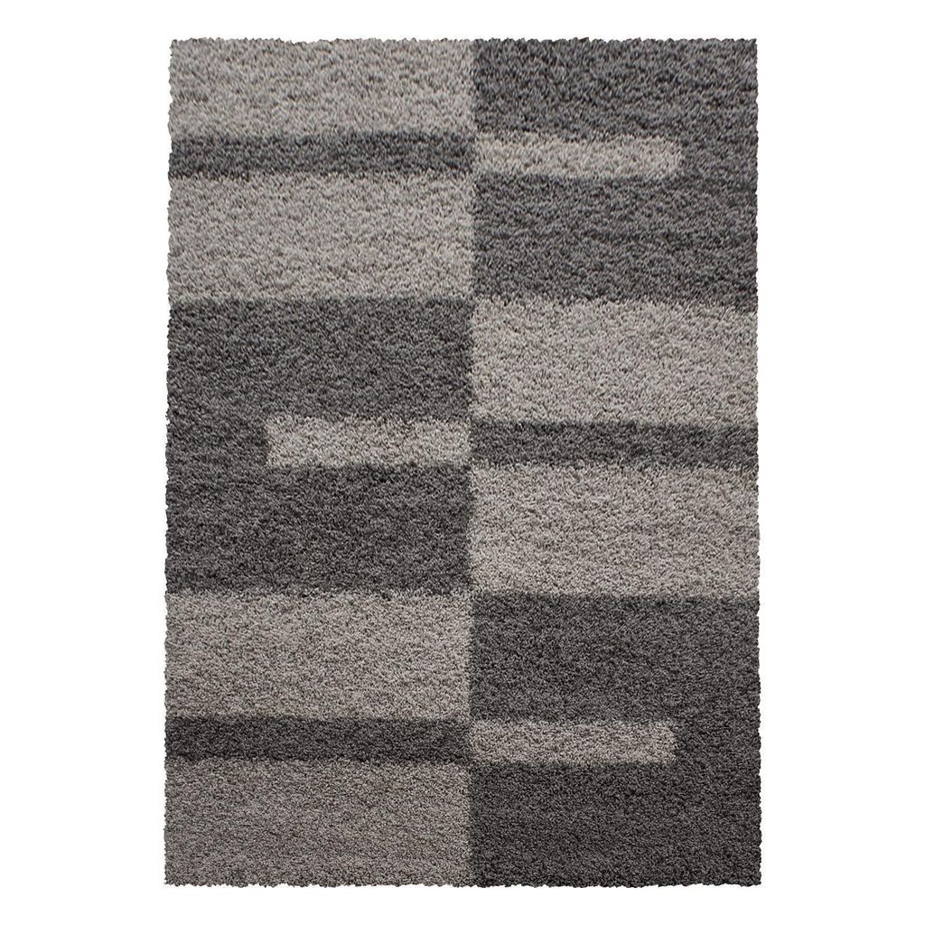 Hochflor Teppich GALA Taupe 140 x 200 cm