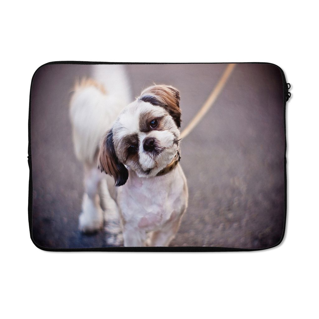 MuchoWow Laptop Hülle 13 Zoll Ein süßer Shih Tzu Hund Laptoptasche - Laptophülle - Sleeve - Rundumschutz