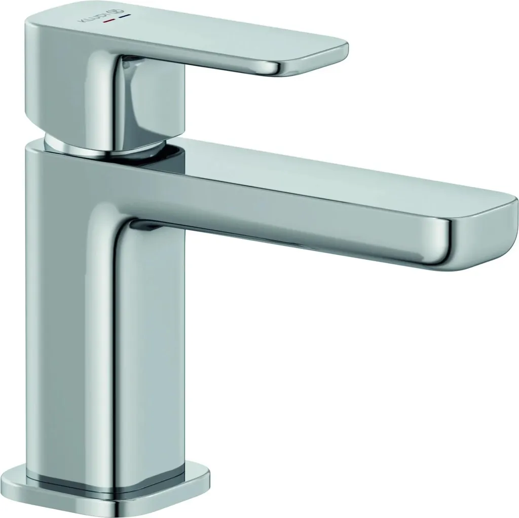 Kludi Renon Lavabo EHM 85 con gruppo di scarico Push-Open nero opaco, 1 pz.