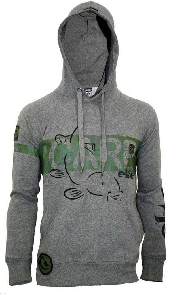 HOTSPOT DESIGN CARPFISHING ELITE, XXL, grau-grün, Pullover, SW-CARP08S05
