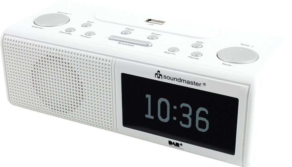 Soundmaster UR8350WE, Zegar, Cyfrowy, DAB+, FM, LCD, Zdjęcie produktu 