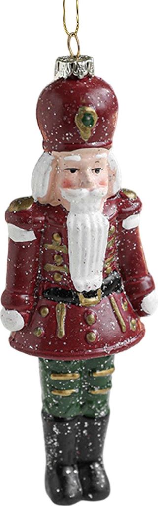 Nussknacker-Puppe als Anhänger, Weihnachtsdekoration, Soldat aus Holz, zum Aufhängen, Weihnachtsbaumfigur, Spielzeug, Kamin-/Eingangsdekoration