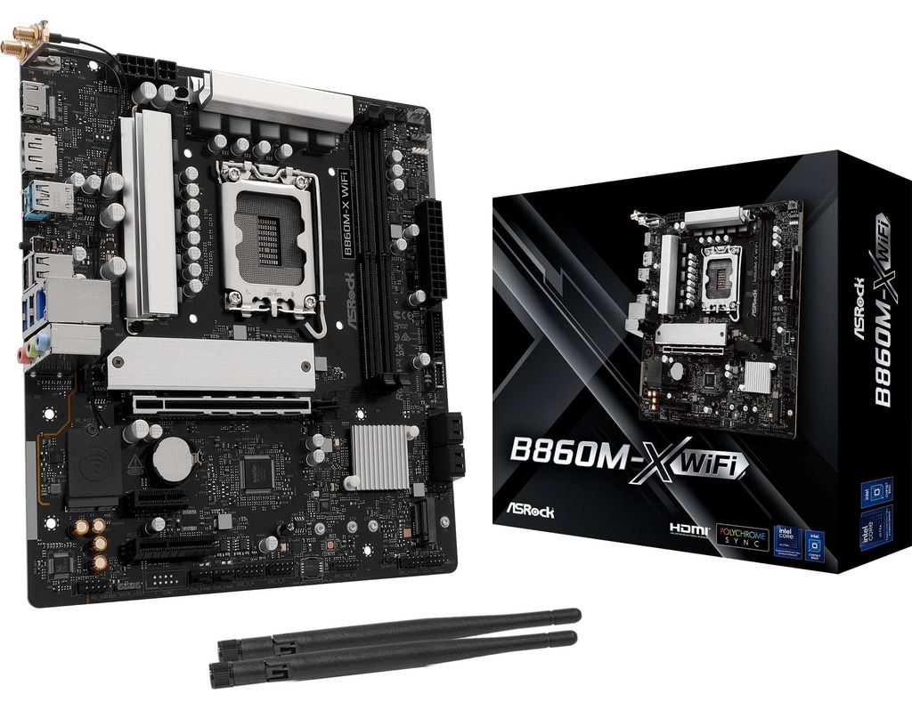 ASRock B860M-X WiFi, Mainboard Produktbild 