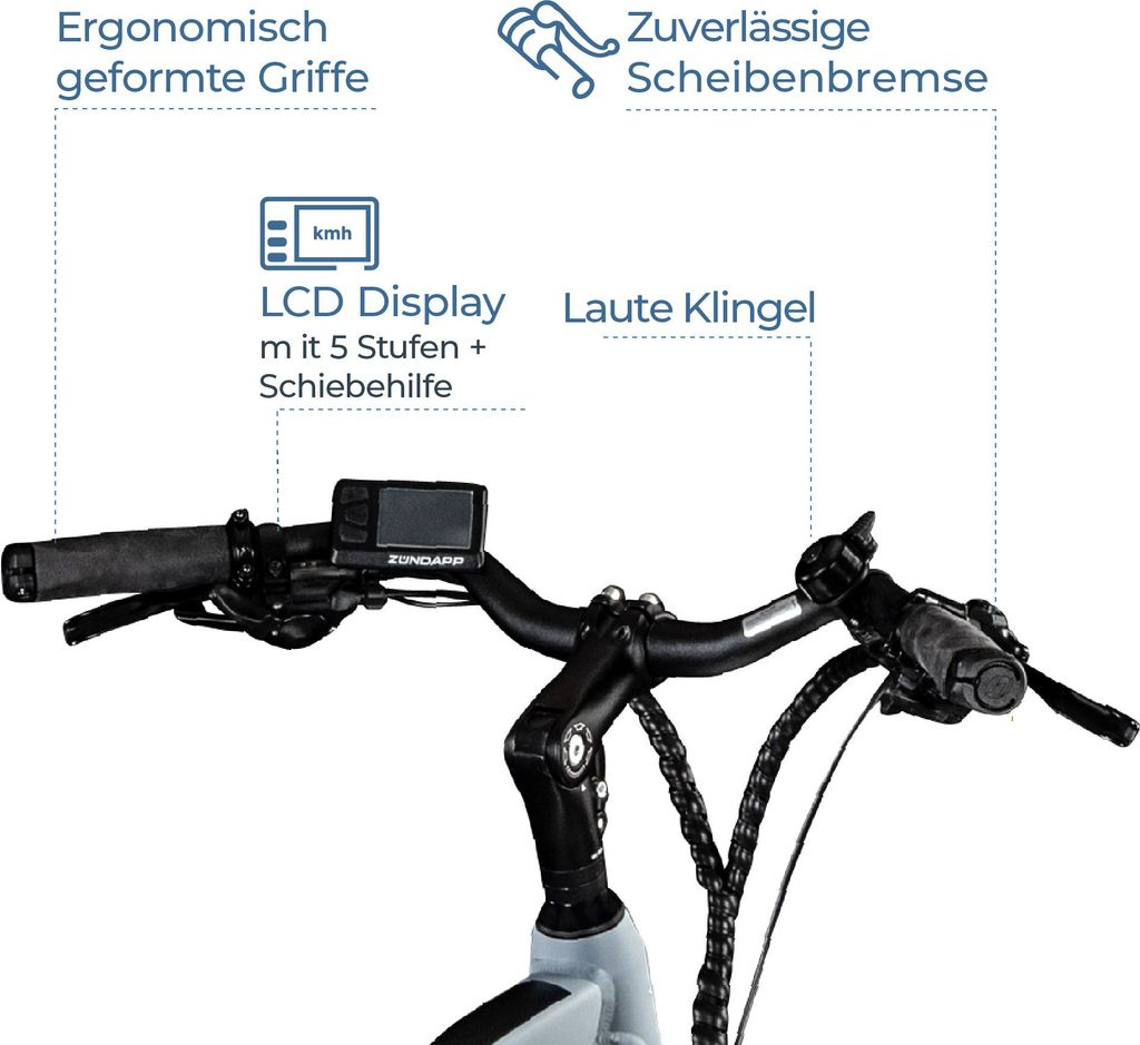 Zündapp Z810 E Bike Trekkingrad Herren ab 160 cm mit 24 Produktbild 6