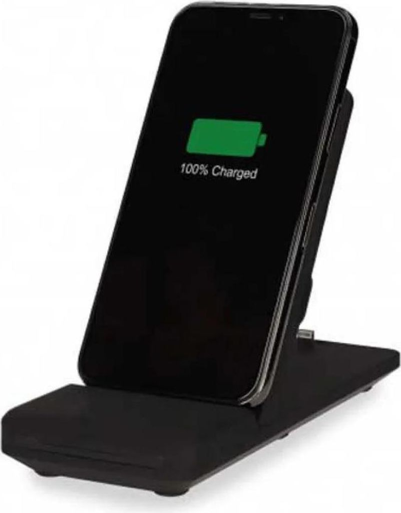 Ksix 3 In 1 Iphone Airpods And Apple Watch Drahtloses Ladegerät Schwarz Schwarz One Size